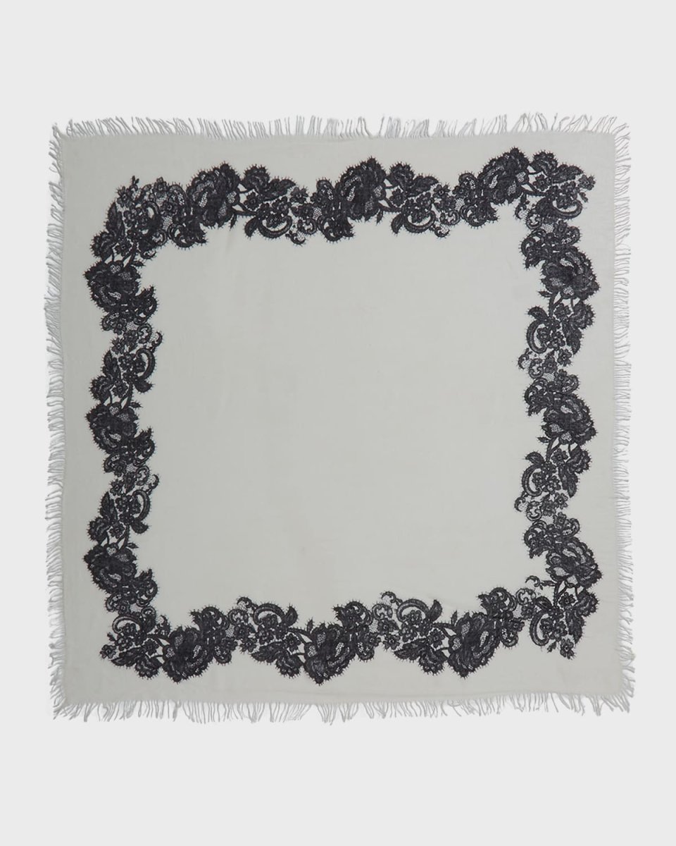Lace Cashmere & Silk Scarf
